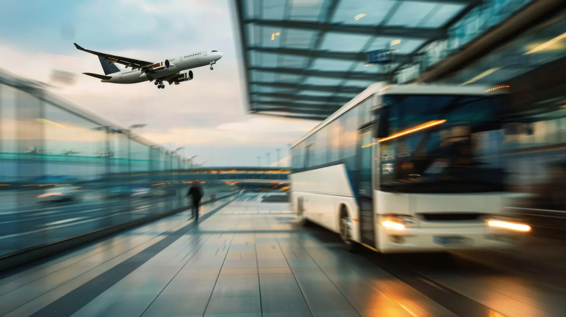 Bus aeroport avion